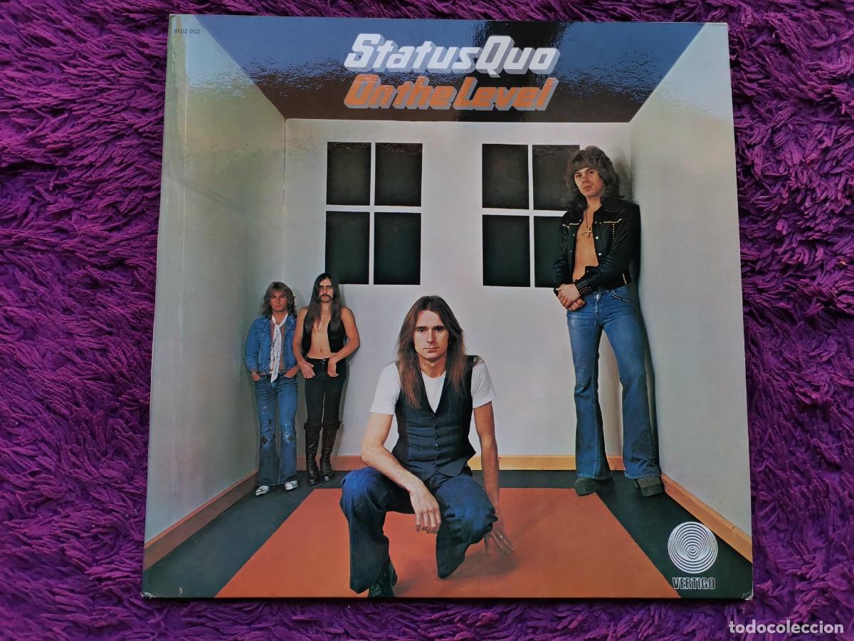 Discos de vinilo: Status Quo &ndash; On The Level Vinilo LP 1975 France Gatefold 9102 002