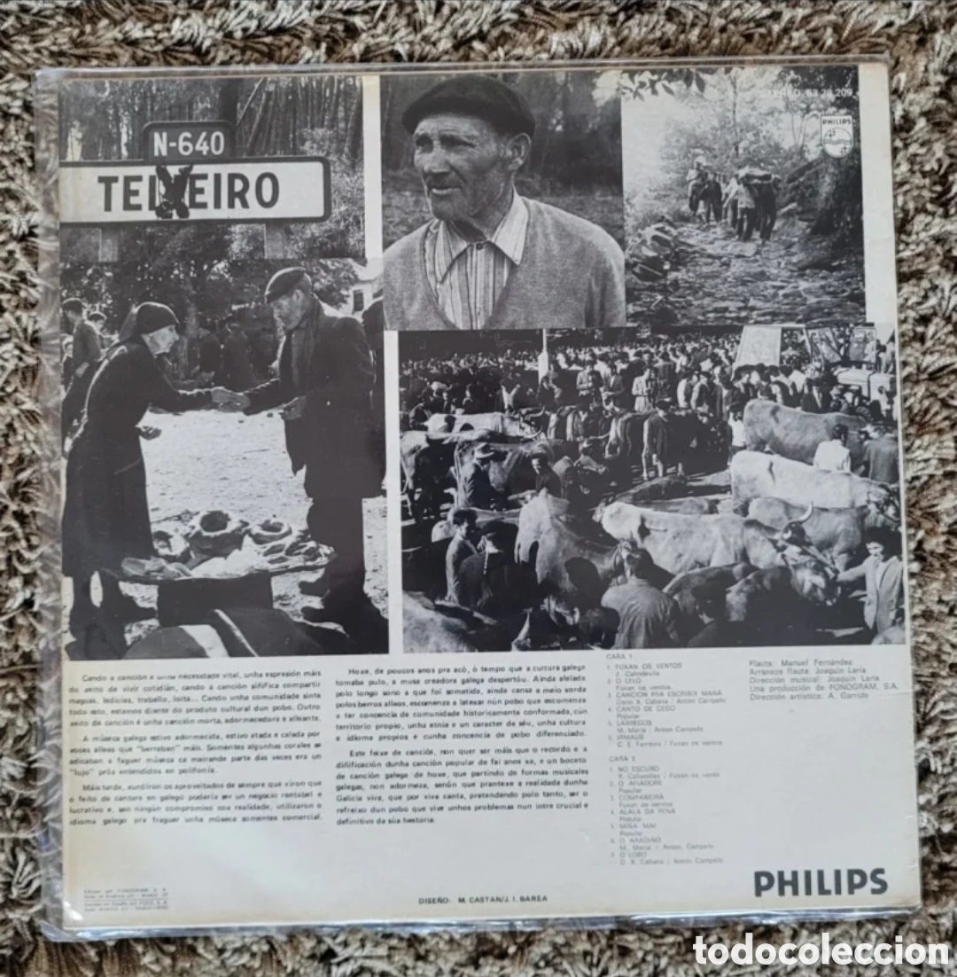 Discos de vinilo: Fuxan os ventos vinilo lp 1976 - Foto 2