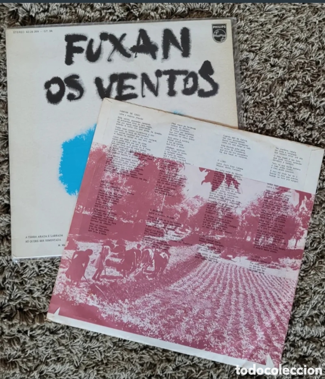 Discos de vinilo: Fuxan os ventos vinilo lp 1976 - Foto 3