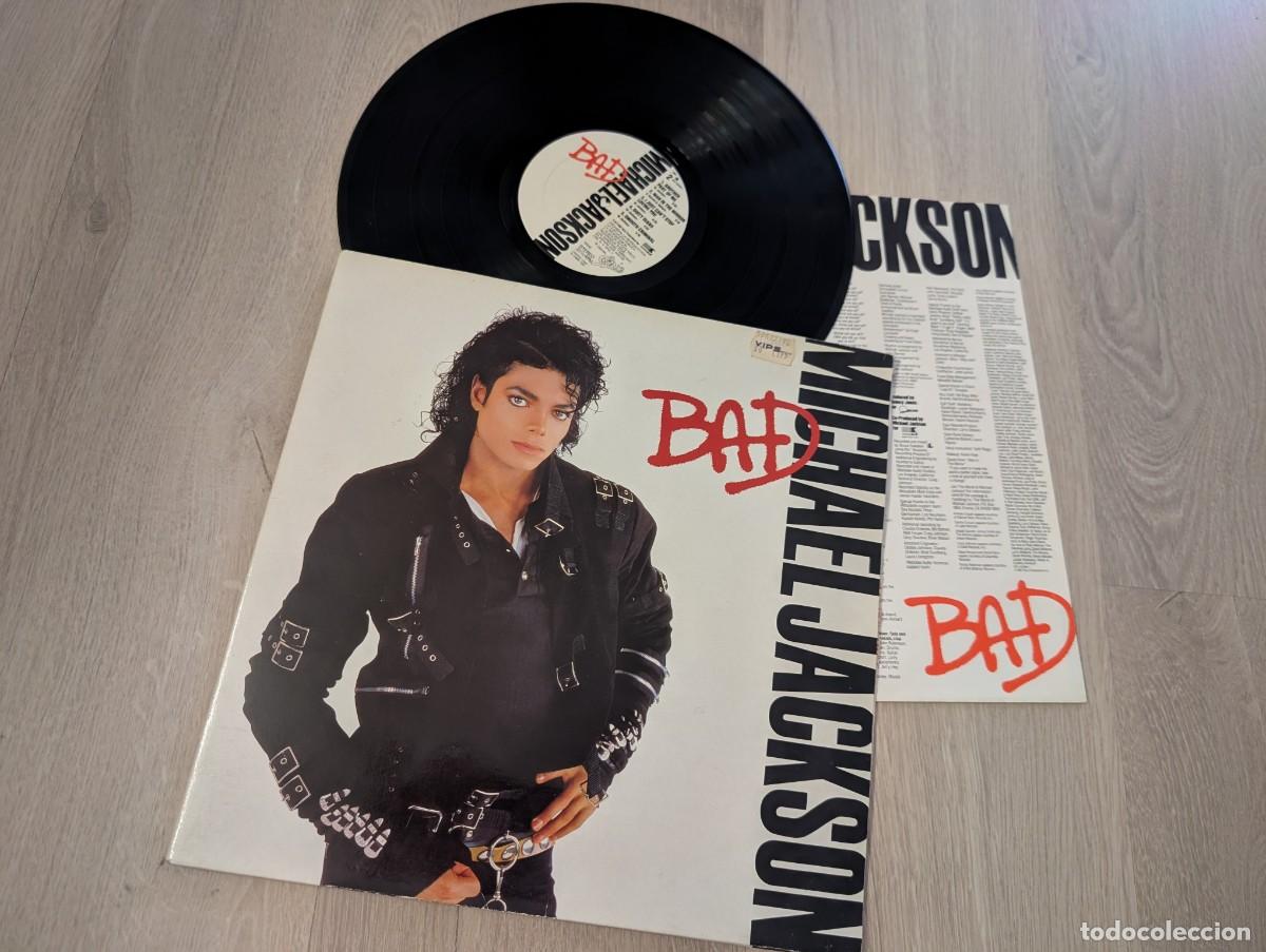 Discos de vinilo: MICHAEL JACKSON - BAD ..LP DE 1987 DE 1&ordf; EDICION ESPA&Ntilde;OLA - EPIC - CON LETRAS - GATEFOLD -10 TEMAS