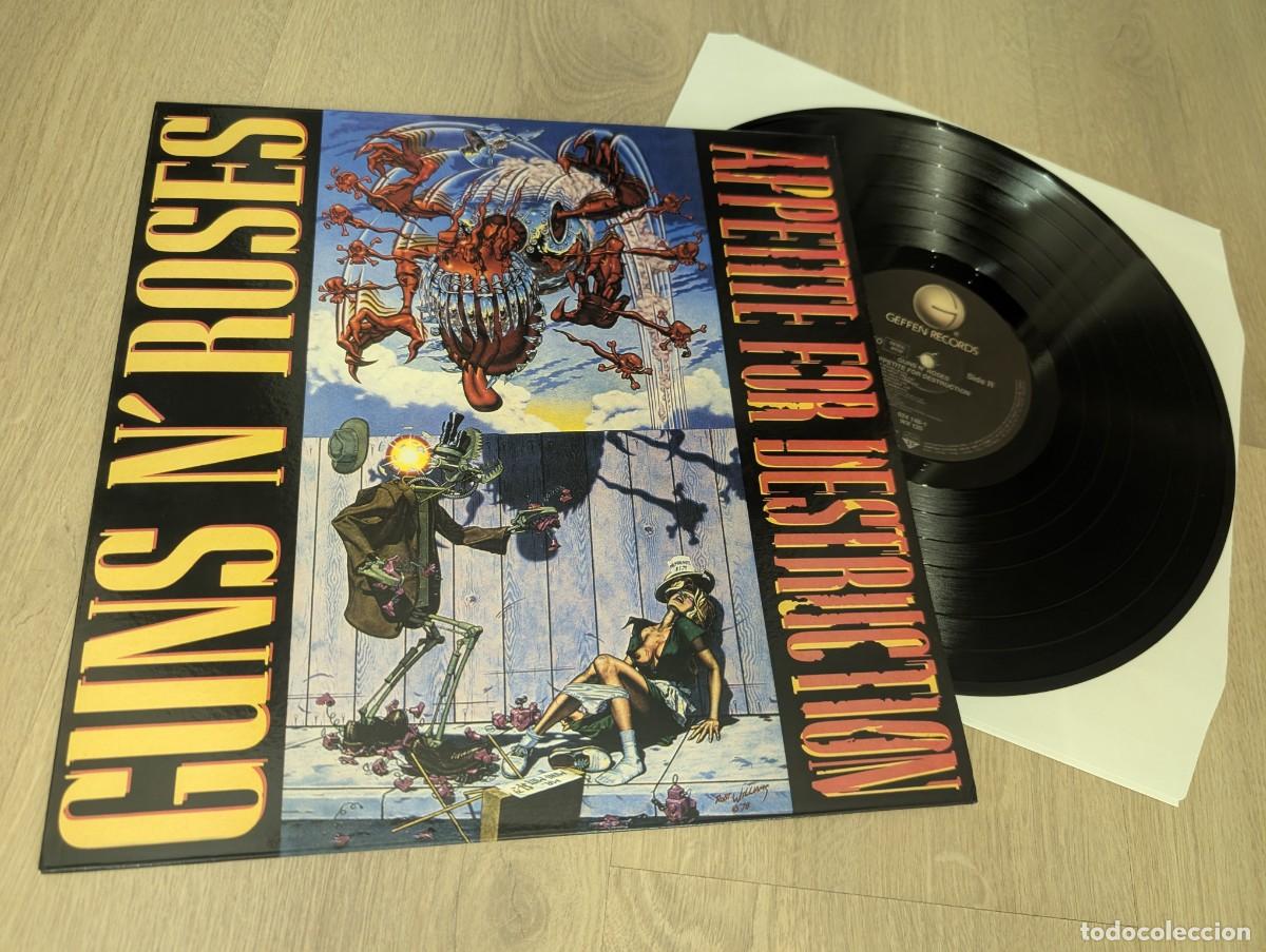 Discos de vinilo: GUNS N&acute; ROSES - APPETITE FOR DESTRUCTION .LP GEFFEN RECORDS - NUEVA EDICION TOTALMENTE NUEVO GERMANY
