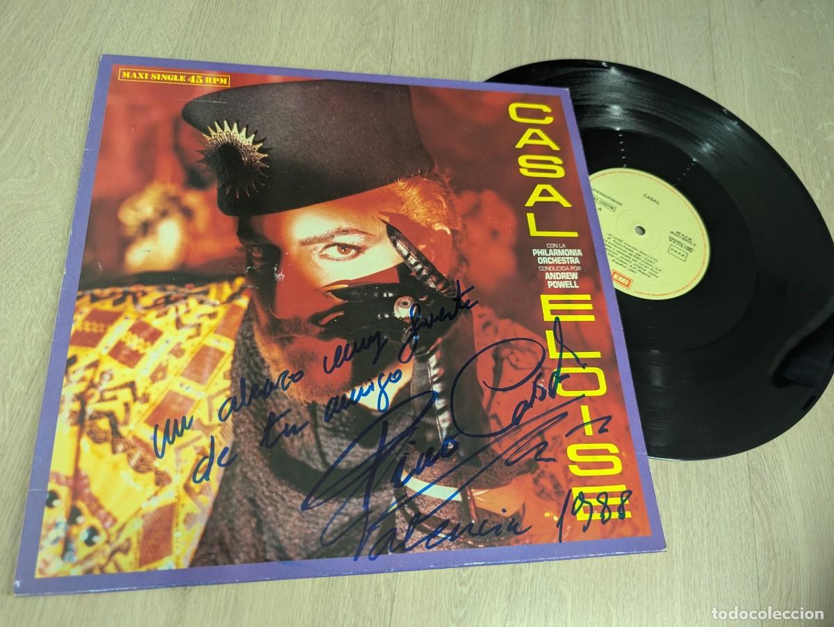 Discos de vinilo: TINO CASAL - ELOISE ..MAXISINGLE ..ORIGINAL DE 1988 - 2 VERSIONES + OTRO TEMA ..FIRMADO Y DEDICADO