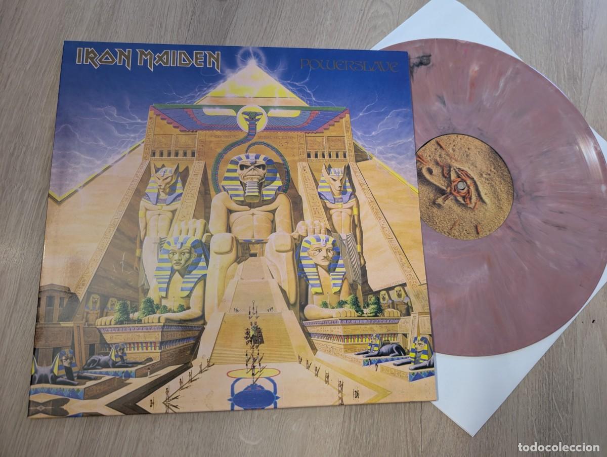 Discos de vinilo: IRON MAIDEN - POWERSLAVE ..LP DE VINILO NUEVO - NUEVA EDICION VINILO DE COLOR - EMI - HOLLAND 2025.
