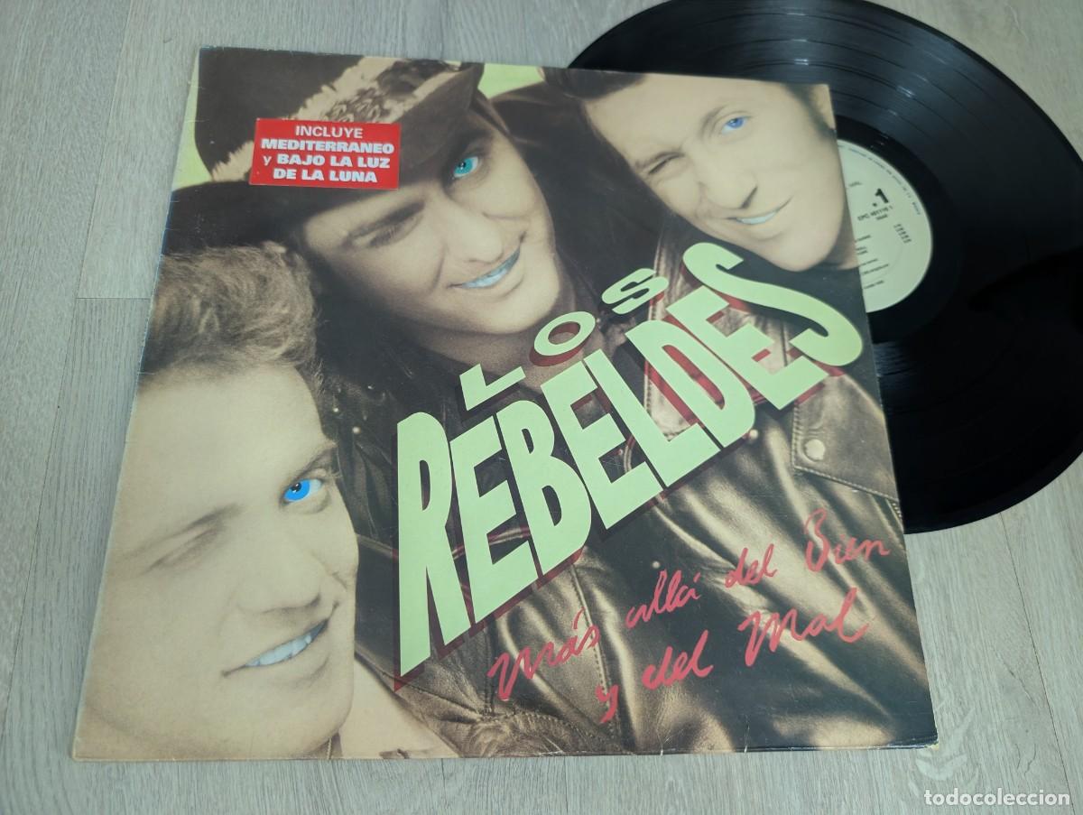 Discos de vinilo: LOS REBELDES - MAS ALLA DEL BIEN Y DEL MAL ..LP DE 1988 - EPIC ..INCLUYE EL NUMERO 1 - MEDITERRANEO