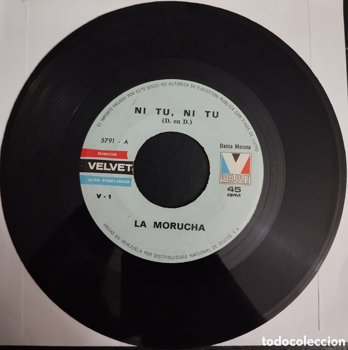 Discos de vinilo: La Morucha - Ni Tu, Ni Tu / Por Pura Casualidad. 45RPM single (Venezuela, 1966) Discos Velvet. RARO