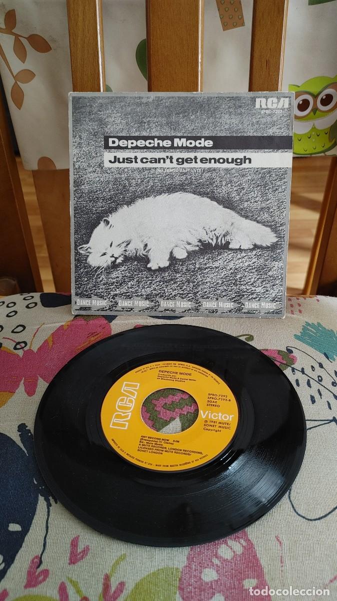 Discos de vinilo: DEPECHE MODE-SINGLE JUST CAN`T GET ENOUGH - Foto 1