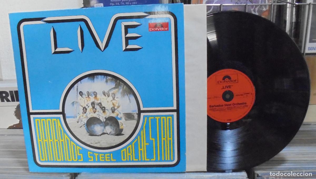 Discos de vinilo: Barbados Steel Orchestra. Live. Polydor 1979 -- LP