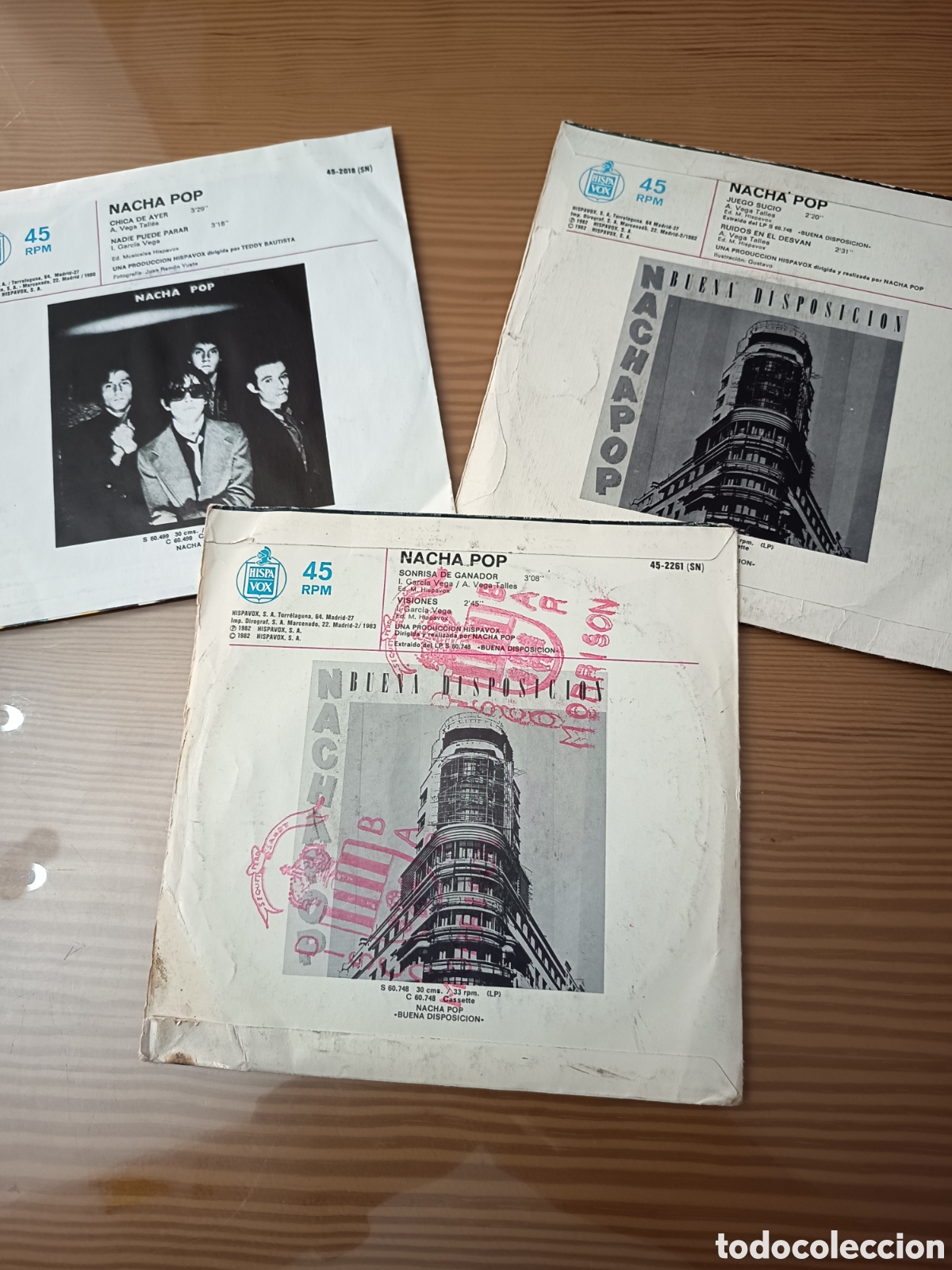 Discos de vinilo: Lote de 3 singles de vinilo de Nacha Pop - Foto 2