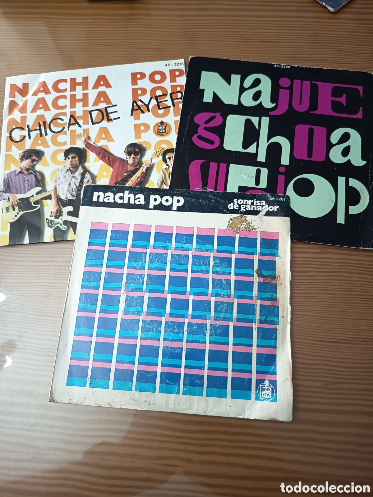 Discos de vinilo: Lote de 3 singles de vinilo de Nacha Pop - Foto 1