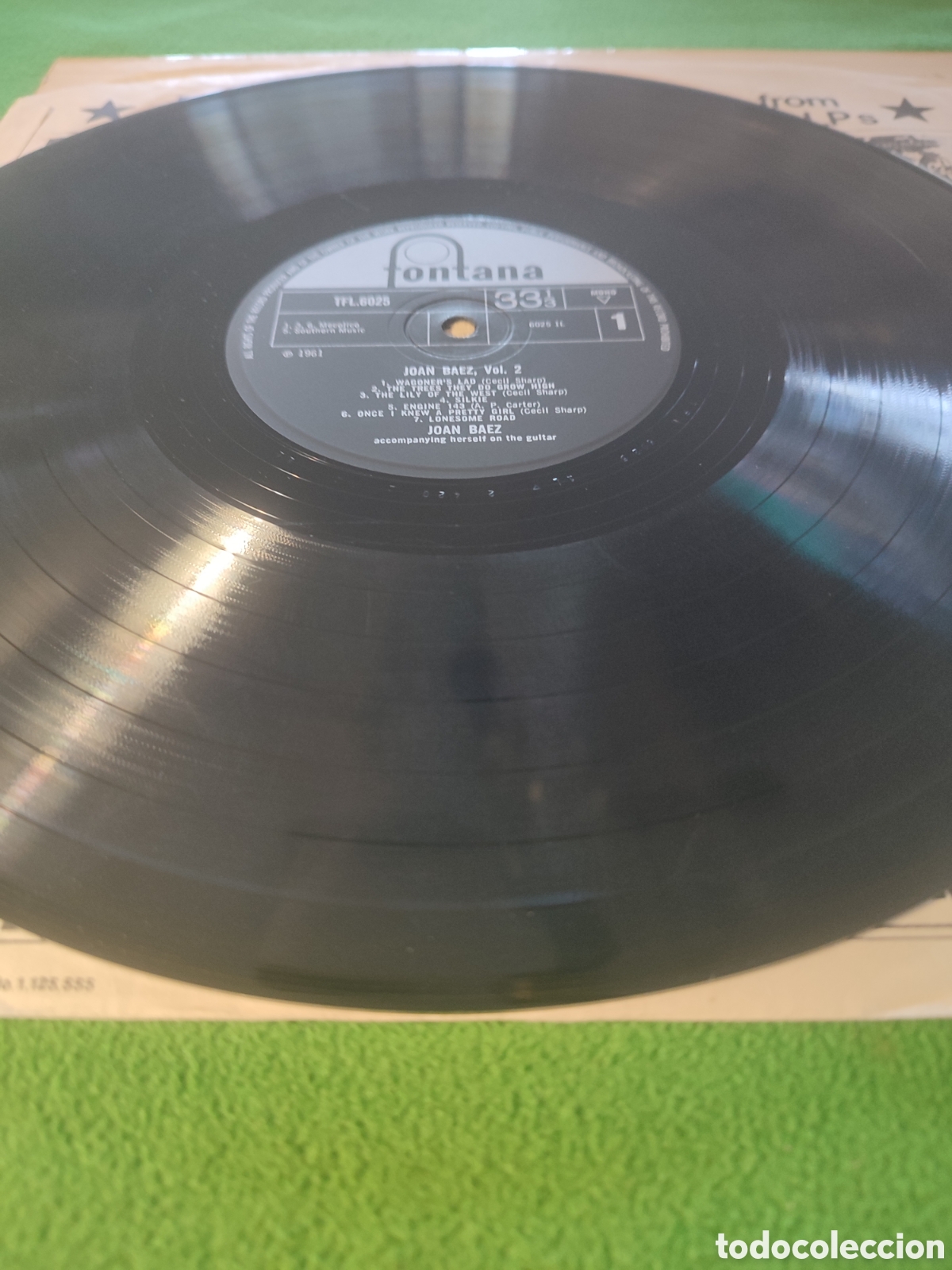 Discos de vinilo: Joan Baez - Volume Two edici&oacute;n 1961 - Foto 3
