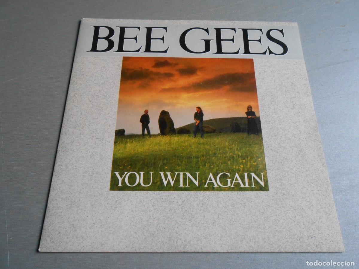 Discos de vinilo: BEE GEES, SG, YOU WIN AGAIN + 1, A&Ntilde;O 1987, WB RECORDS 928.351-7, MADE IN FRANCE