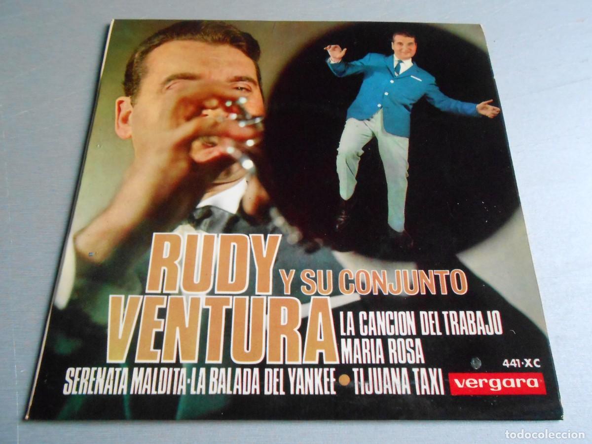 Disques de vinyle: RUDY VENTURA y su Conjunto, EP, LA CANCION DEL TRABAJO + 3, A&Ntilde;O 1966, VERGARA, 441-XC