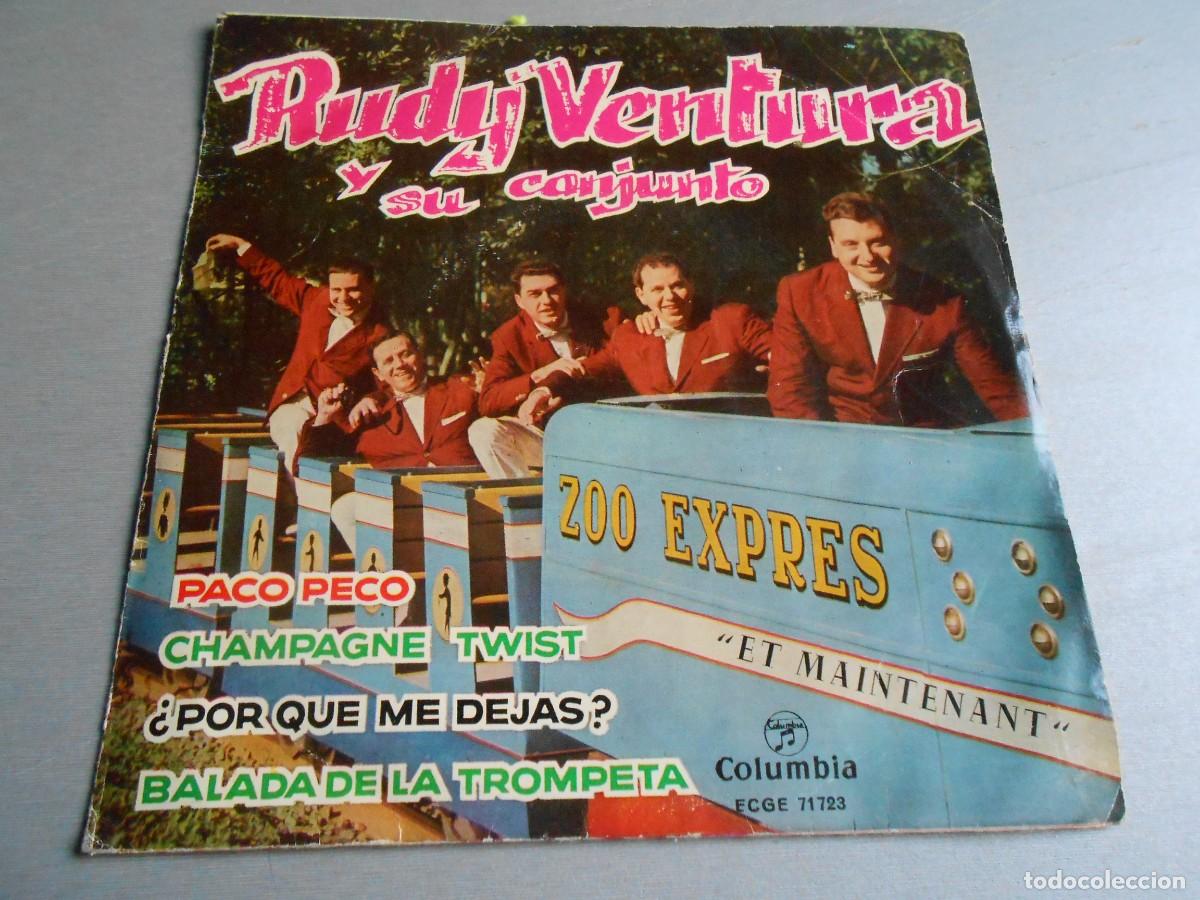 Disques de vinyle: RUDY VENTURA y su Conjunto, EP, PACO PECO + 3, A&Ntilde;O 1962, COLUMBIA, EDGE 71.723