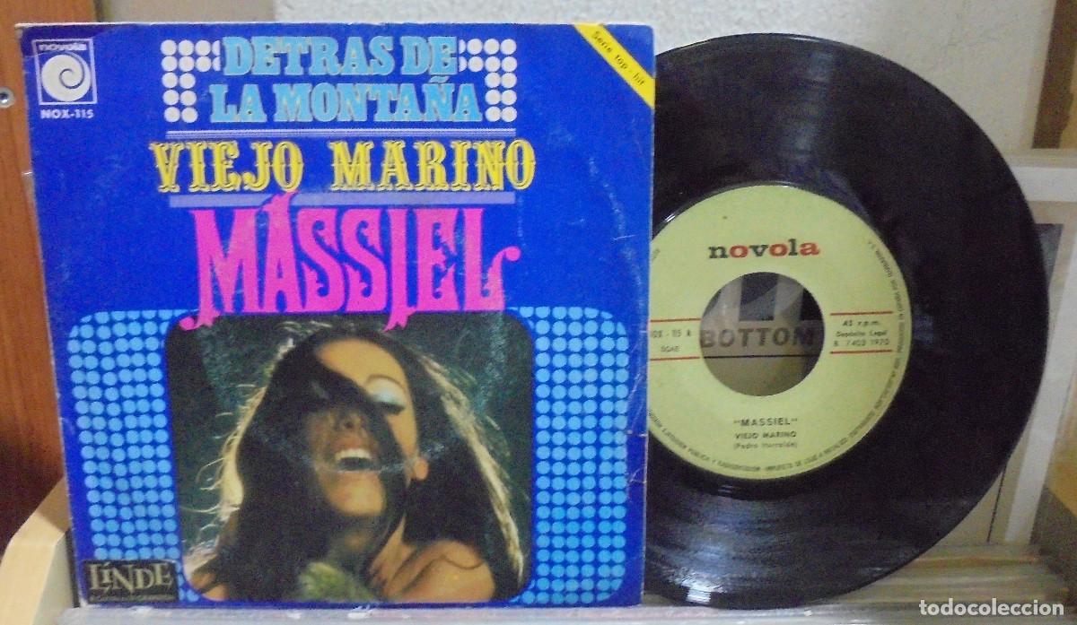 Vinyl records: Massiel. Detras de la monta&ntilde;a / Viejo marino. Novola 1970 -- Single