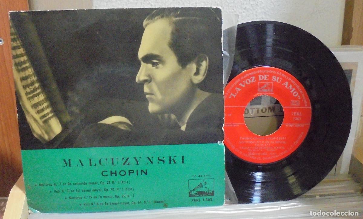 Discos de vinilo: Chopin. Piano: Malcuzynski. La voz de su amo 1959 -- EP