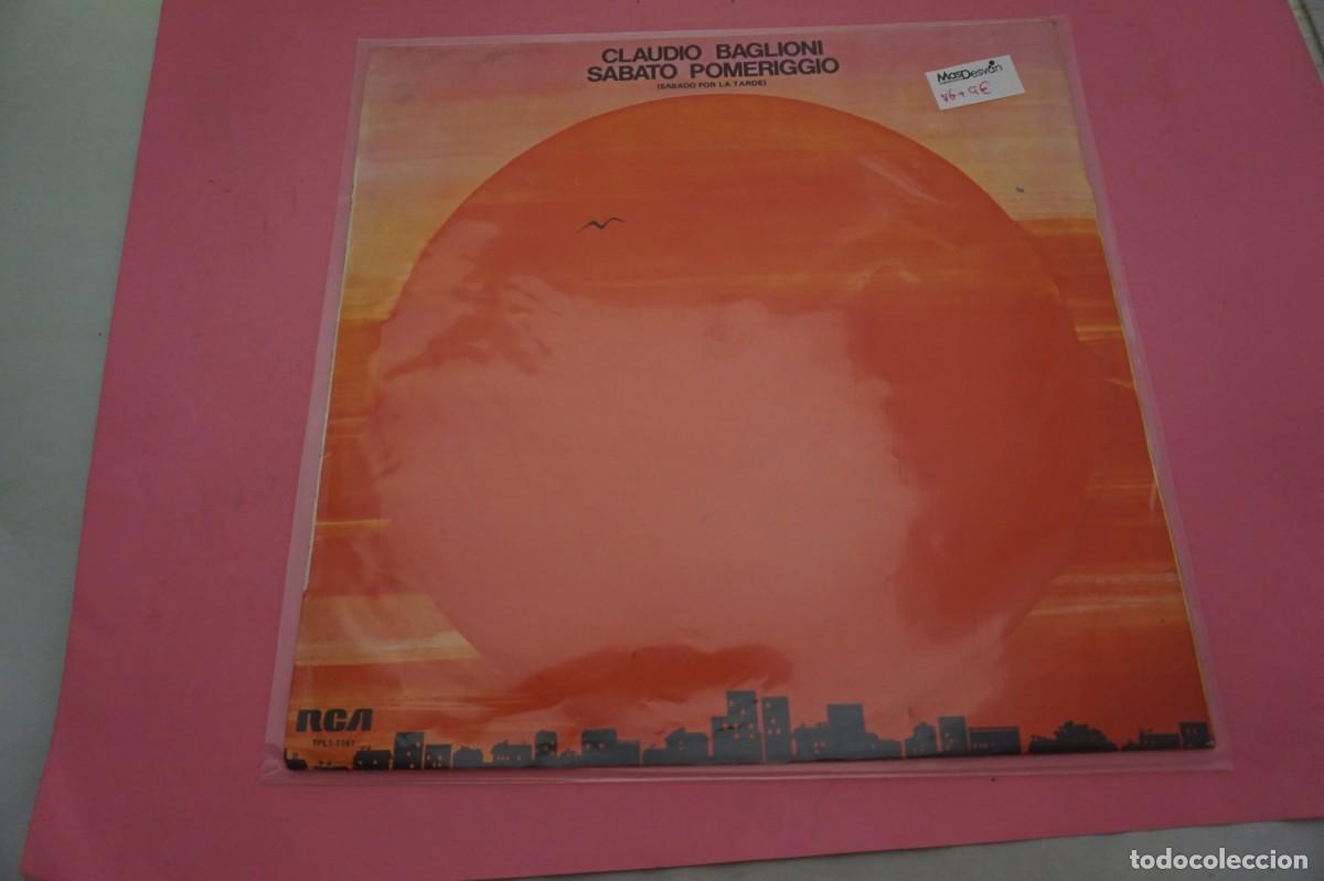 Discos de vinilo: LP/ CLAUDIO BAGLIONI - SABATO POMERIGGIO - SABADO POR LA TARDE - EL VINILO ESTA EN BUEN ESTADO