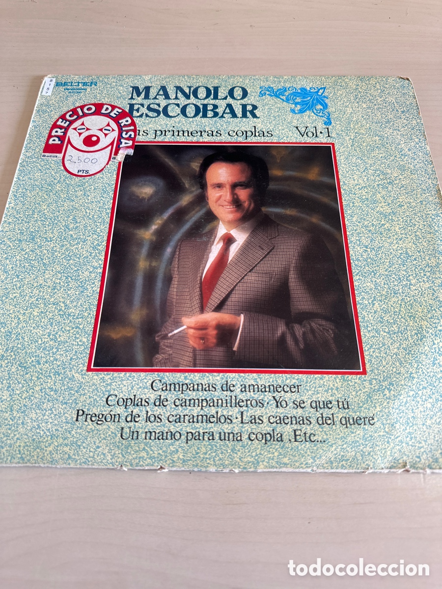 Disques de vinyle: VIN8157 Manolo Escobar las primeras coplas vol 1 vinilo segunda mano