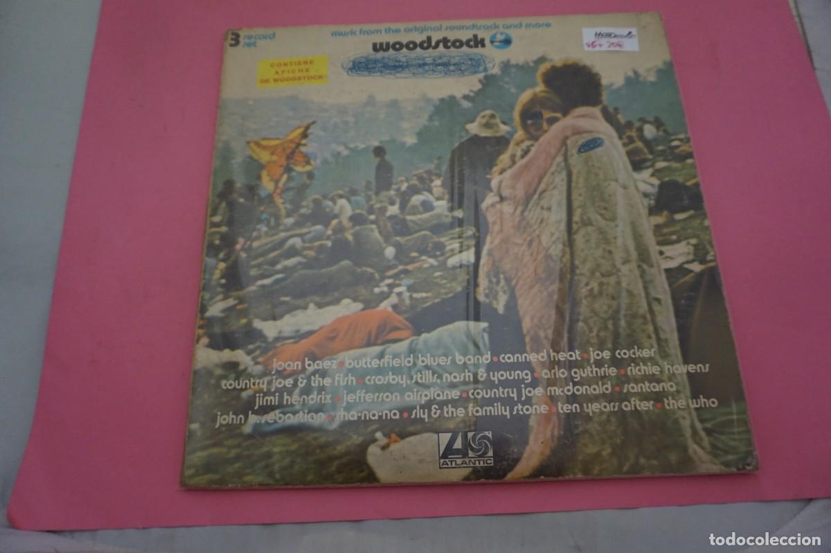 Discos de vinil: TRIPLE LP/ WOODSTOCK - BANDA SONORA ORIGINAL - EL VINILO ESTA EN BUEN ESTADO