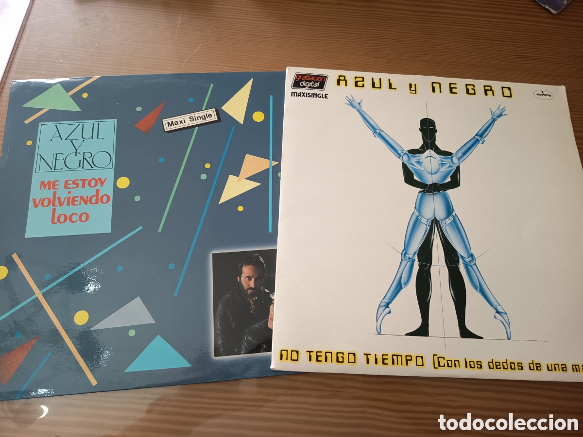Discos de vinil: Lote de 2 discos de vinilo Maxi Singles de Azul Y Negro