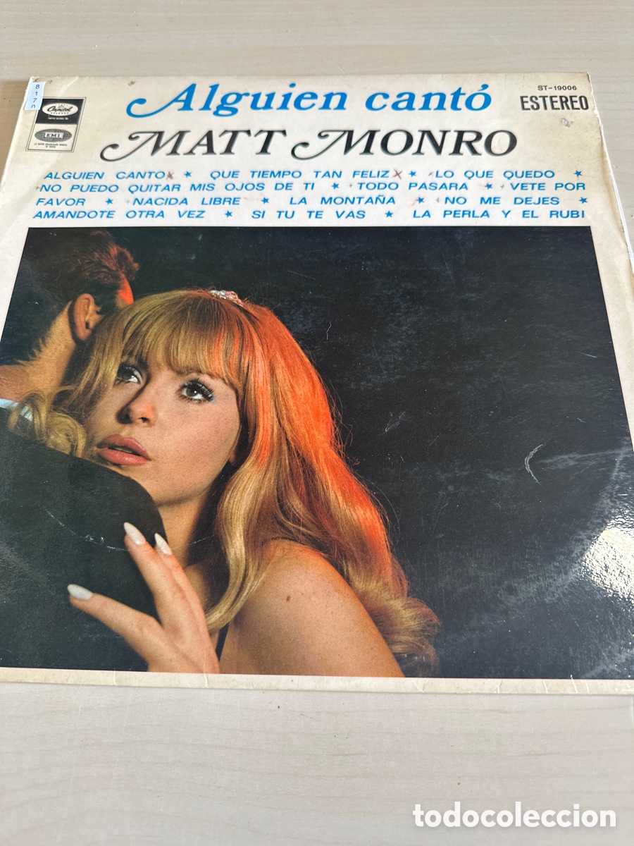 Discos de vinil: VIN8170 alguien cant&oacute; matt monro vinilo segunda mano