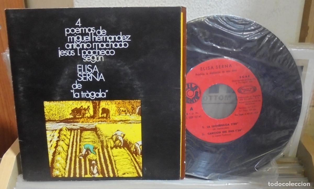 Vinyl-Schallplatten: 4 Poemas de Miguel Hernandez, Antonio Machado, Jes&uacute;s Pacheco. Movieplay 1969 -- EP