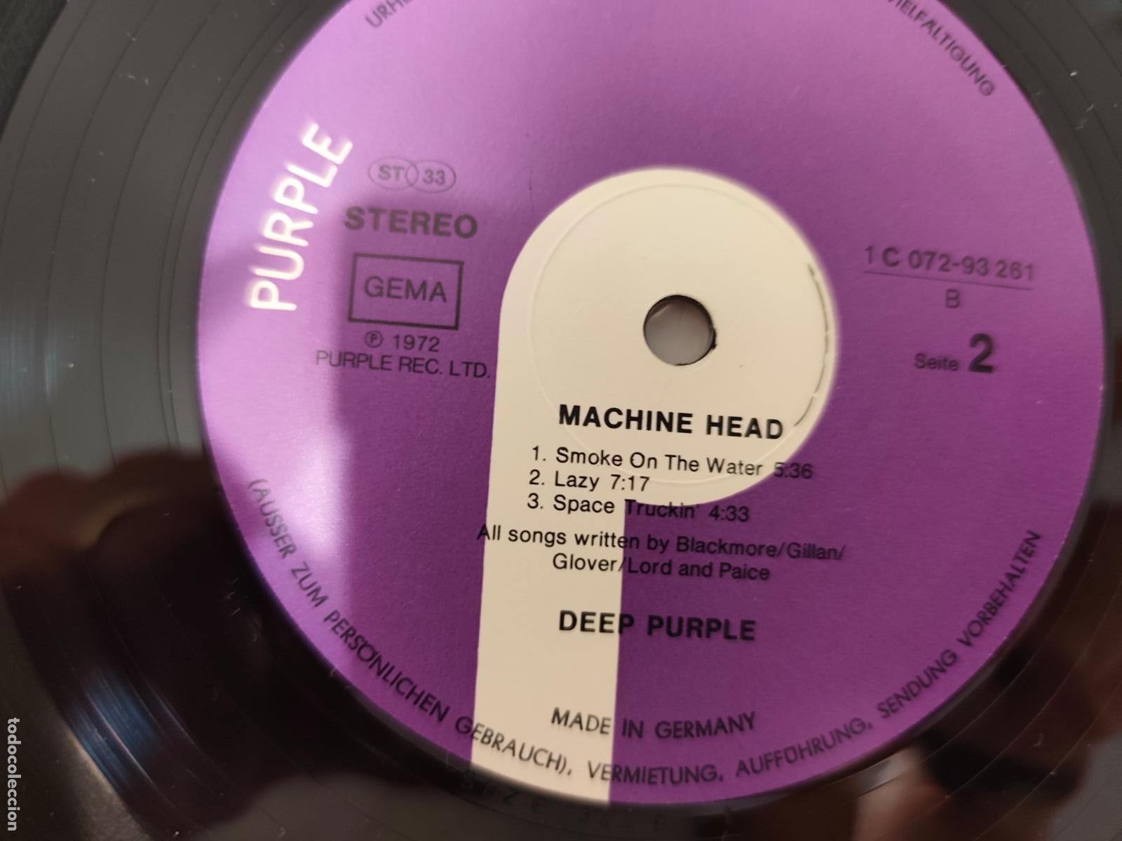 Discos de vinilo: Deep Purple &ndash; Machine Head- LP disco vinilo - Foto 2
