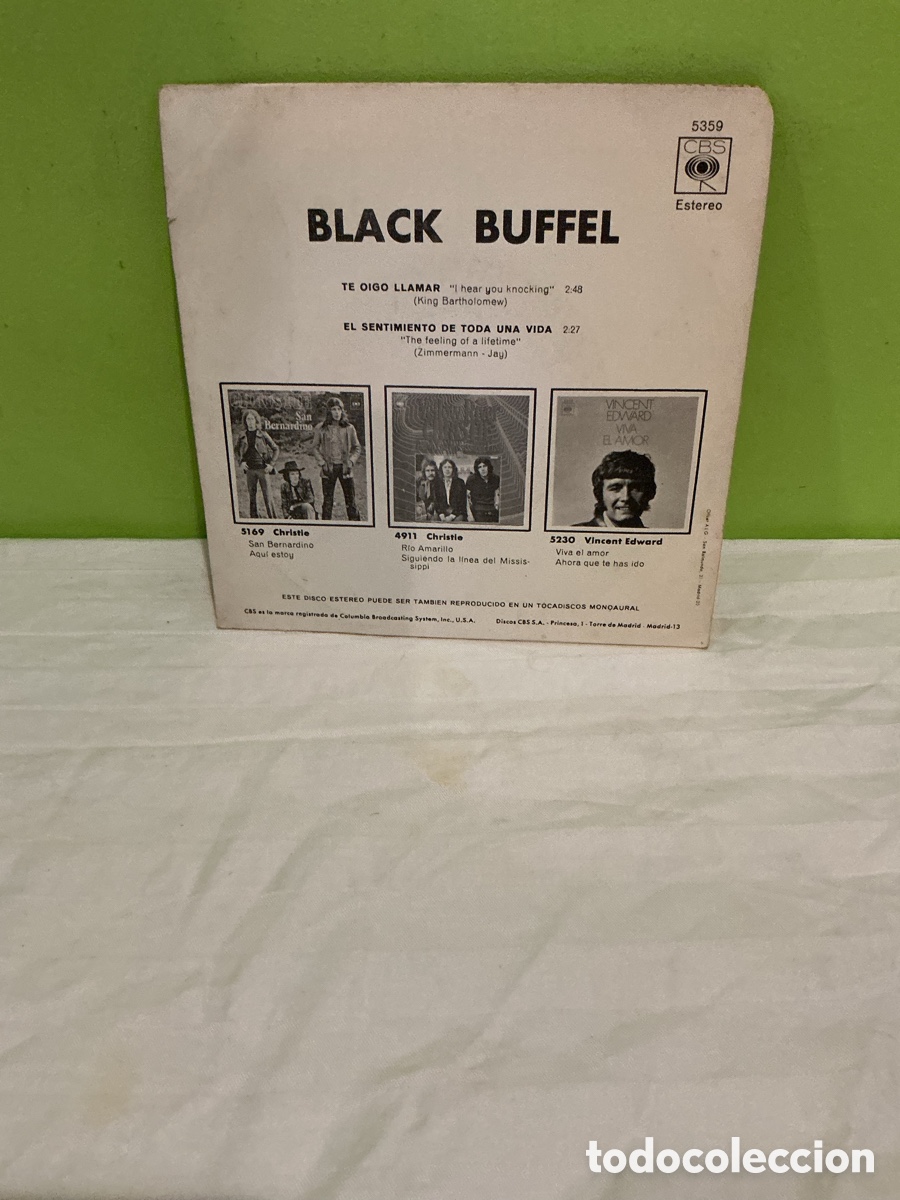 Discos de vinilo: BLACK BUFFEL &ndash; I HEAR YOU KNOCKING &ndash; SINGLE 1970 - Foto 2