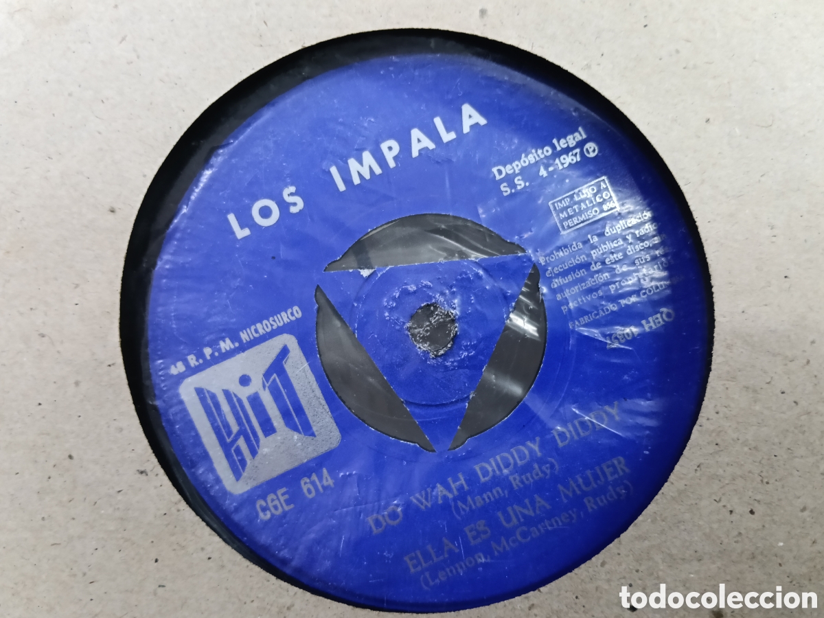 Vinyl records: Los impala ep promocional do wah diddy diddy + 3 1967