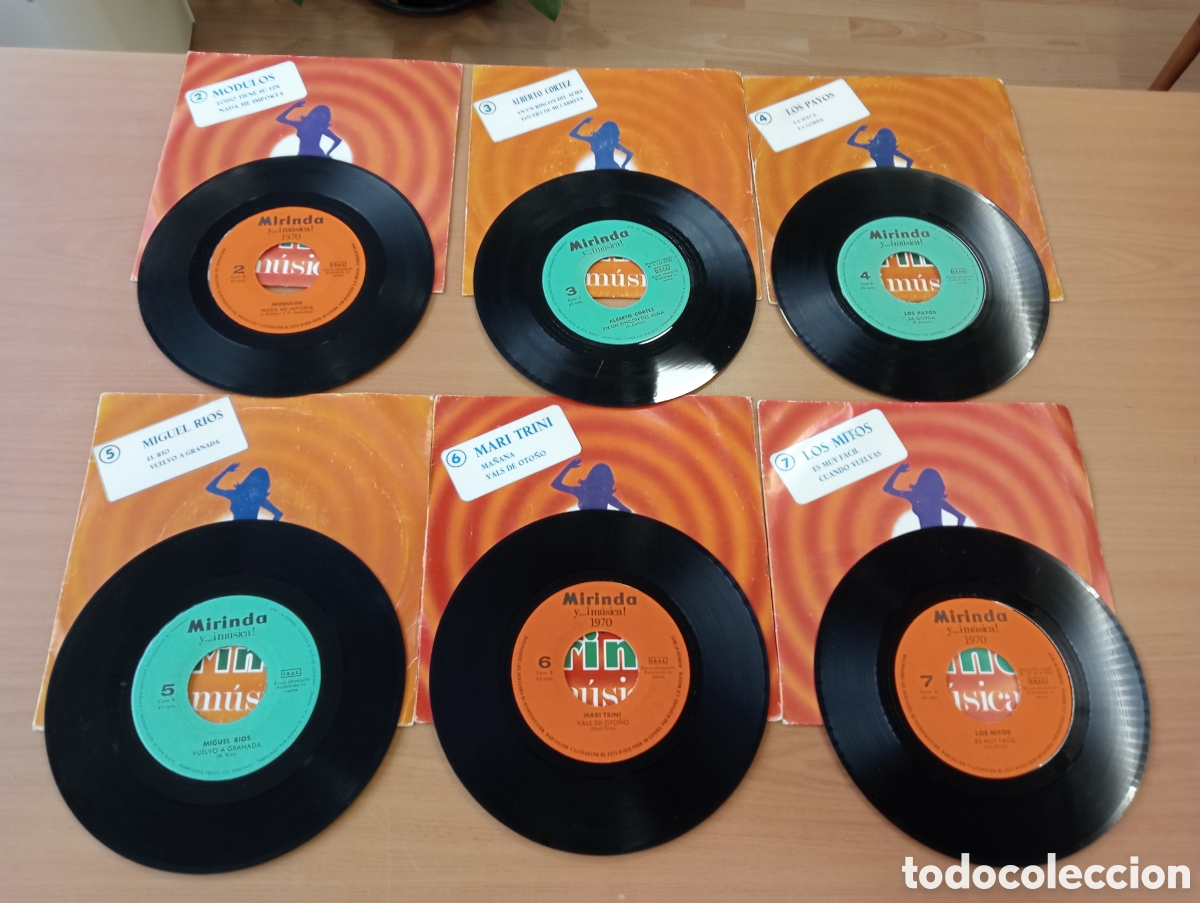Discos de vinilo: 6 Singles Vinilo Miranda M&uacute;sica