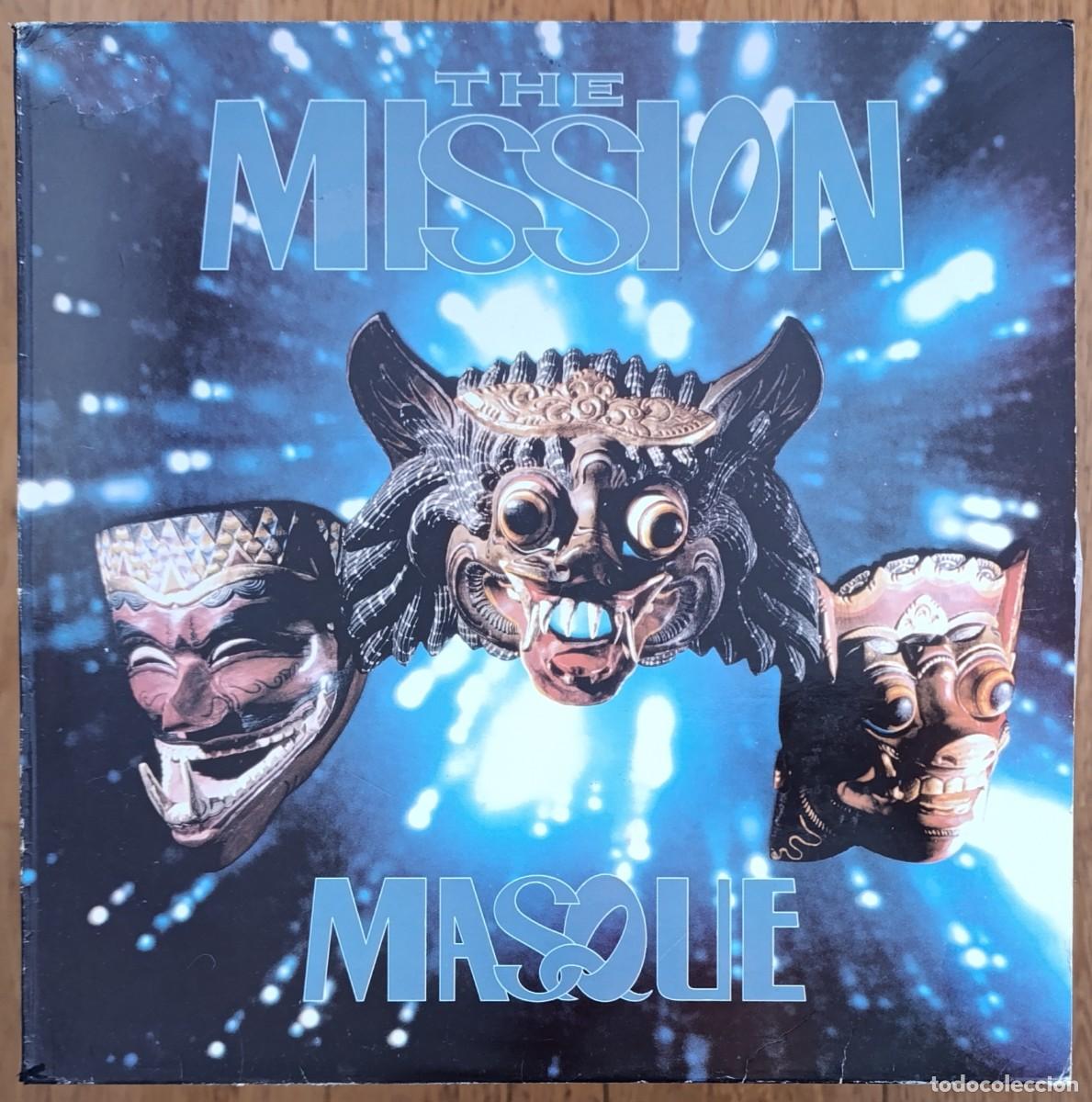 Discos de vinilo: THE MISSION &lrm;&ndash; MASQUE LP 1992 EDICION ESPA&Ntilde;OLA - GOTH ROCK