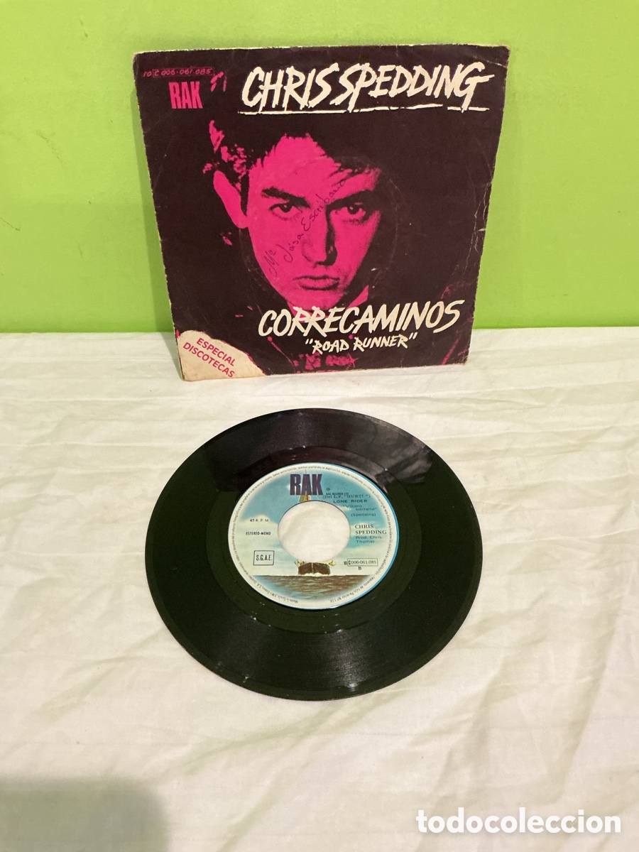 Discos de vinilo: CHRIS SPEDDING &ndash; CORRECAMINOS &ndash; SINGLE 1978 - Foto 2