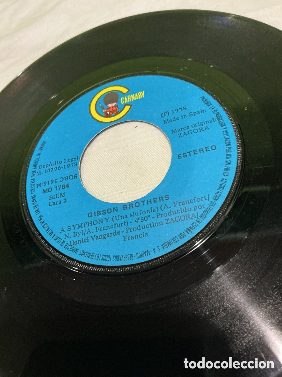 Discos de vinilo: GIBSON BROTHERS &ndash; HEAVEN &ndash; SINGLE 1978 - Foto 3