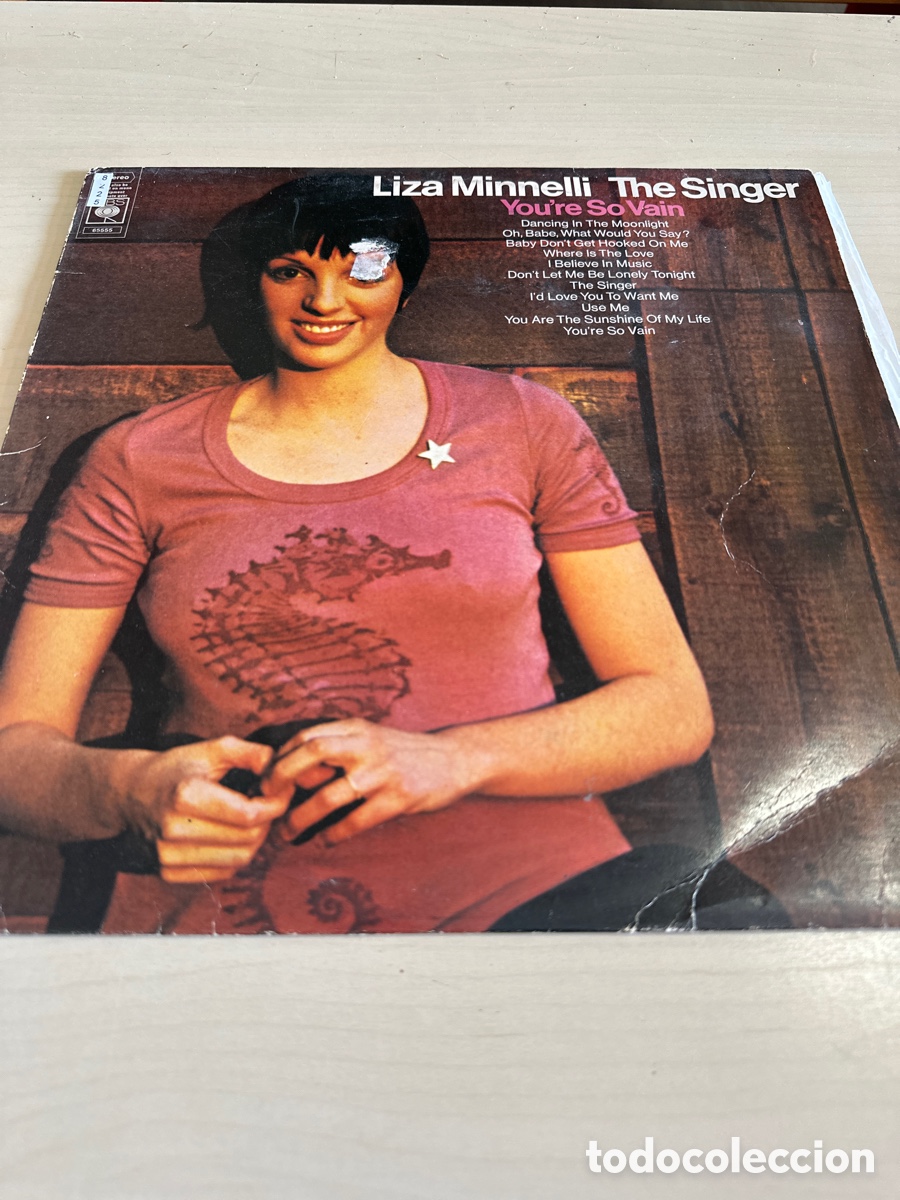 Discos de vinilo: VIN8225 liza minneli the singer vinilo segunda mano