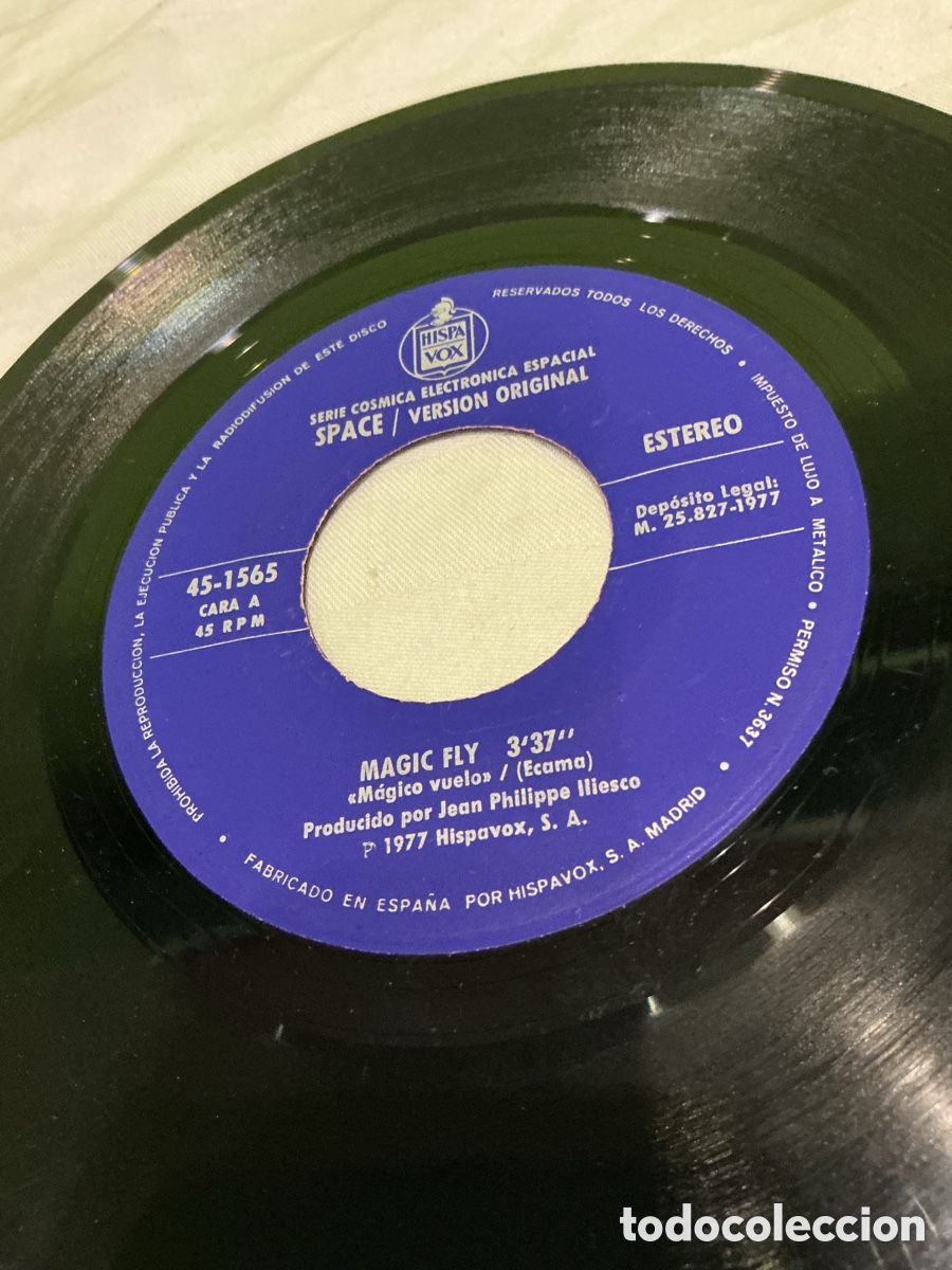 Discos de vinilo: SPACE &ndash; MAGIC FLY &ndash; SINGLE 1977 - Foto 3
