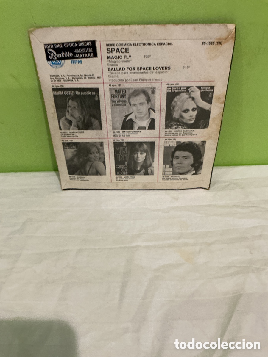 Discos de vinilo: SPACE &ndash; MAGIC FLY &ndash; SINGLE 1977 - Foto 6