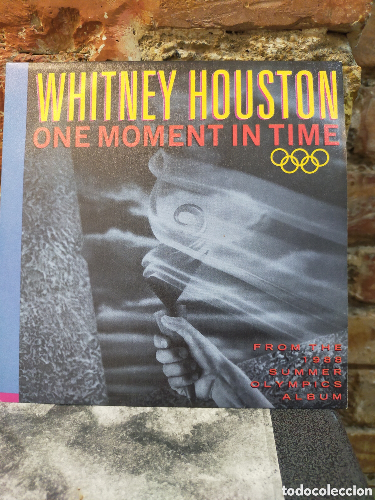 Discos de vinilo: One Moment in Time&raquo; de Whitney Houston, publicado por Arista Records en 1988