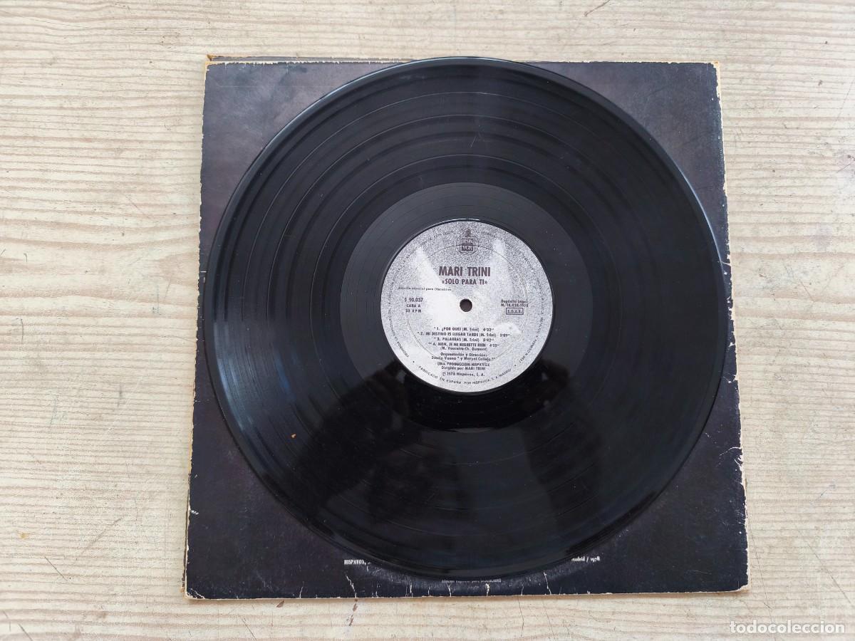 Discos de vinilo: Mari Trini - Solo Para Ti LP - Foto 3