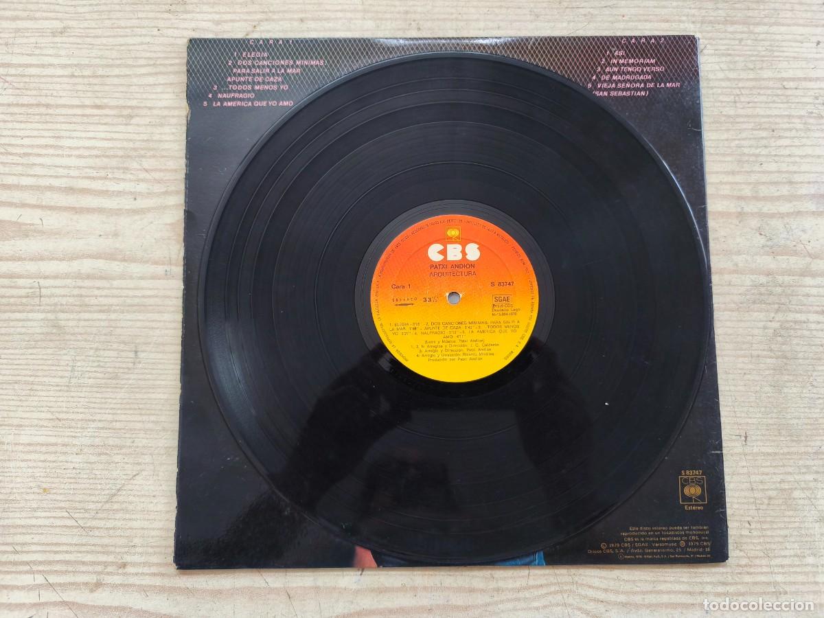Discos de vinilo: Patxi Andion - Arquitectura LP - Foto 3