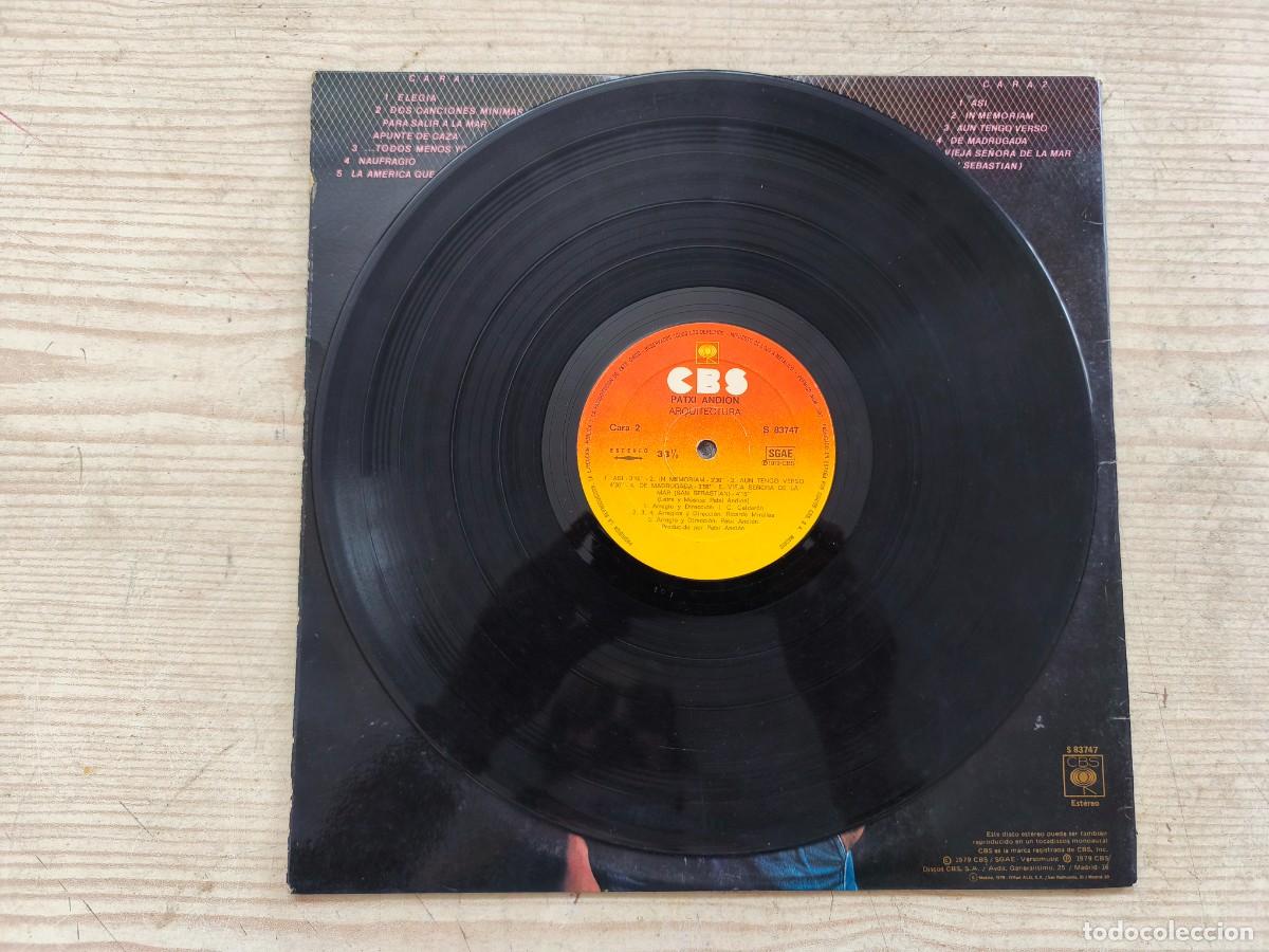 Discos de vinilo: Patxi Andion - Arquitectura LP - Foto 4