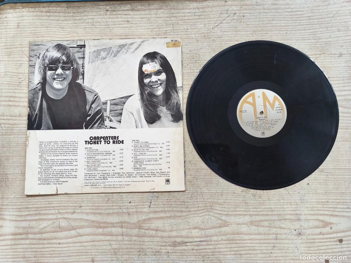 Discos de vinilo: Carpenters - Ticket To Ride LP - Foto 2