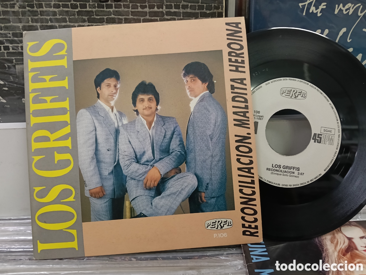 Discos de vinilo: Los griffis single reconciliaci&oacute;n 1987