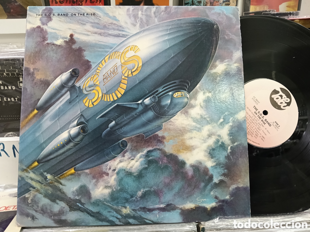 Discos de vinilo: The s.o.s. band lp promocional on the rise u.s.a. 1983