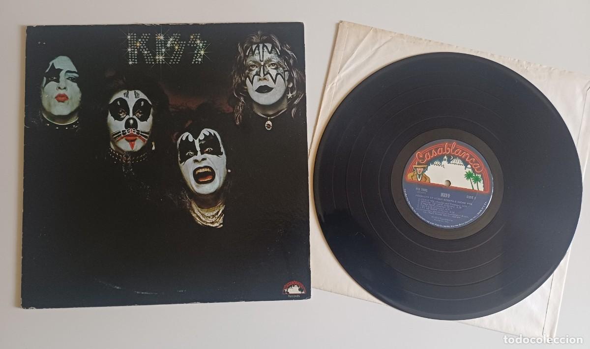 Discos de vinilo: KISS kiss LP ORIGINAL 1974 U.S.A. &Aacute;LBUM DEBUT PRIMERA EDICI&Oacute;N SIN &rdquo;KISSIN&acute;TIME&rdquo;