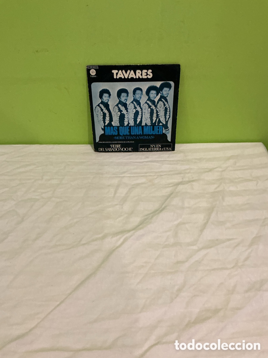 Discos de vinilo: TAVARES &ndash; M&Aacute;S QUE UNA MUJER &ndash; SINGLE CAPITOL - Foto 5