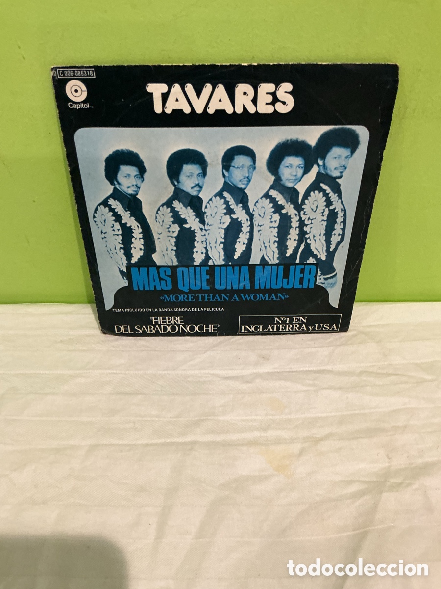 Discos de vinilo: TAVARES &ndash; M&Aacute;S QUE UNA MUJER &ndash; SINGLE CAPITOL