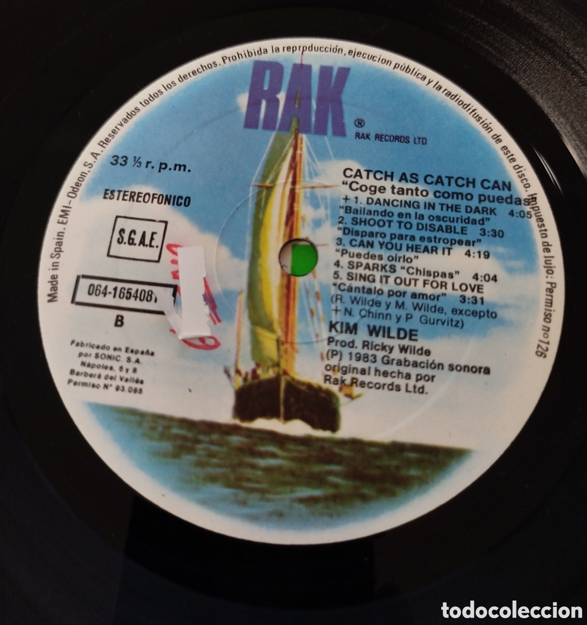 Discos de vinilo: Kim Wilde - Catch as catch - Foto 3