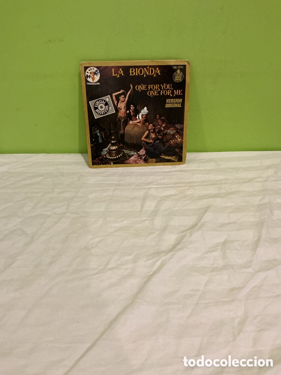 Discos de vinilo: LA BIONDA &ndash; ONE FOR YOU, ONE FOR ME &ndash; SINGLE 1978 - Foto 5