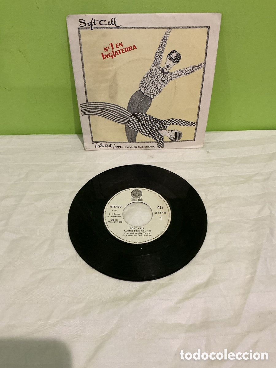 Discos de vinilo: SOFT CELL &ndash; TAINTED LOVE &ndash; SINGLE 1981 - Foto 2