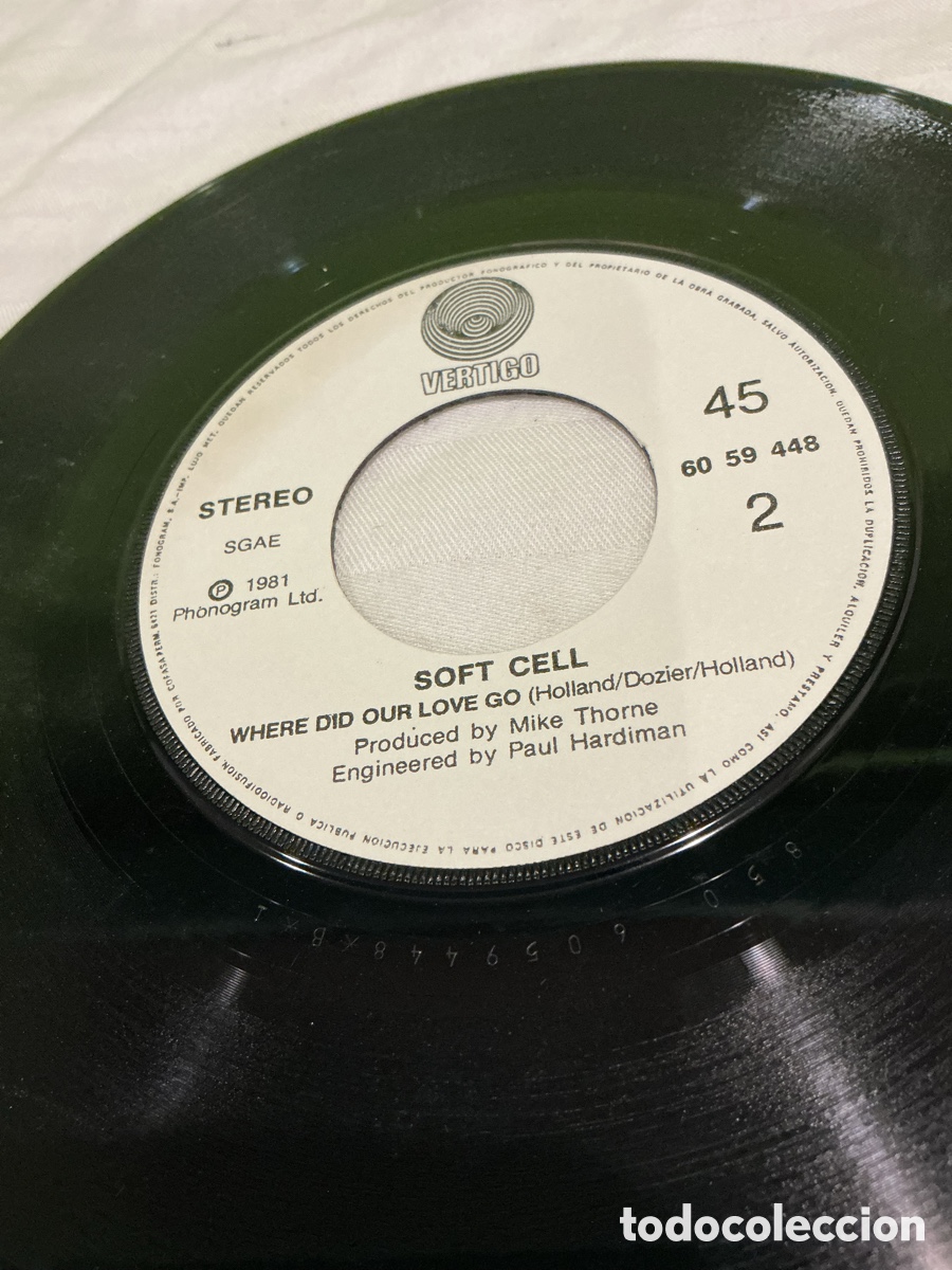 Discos de vinilo: SOFT CELL &ndash; TAINTED LOVE &ndash; SINGLE 1981 - Foto 4