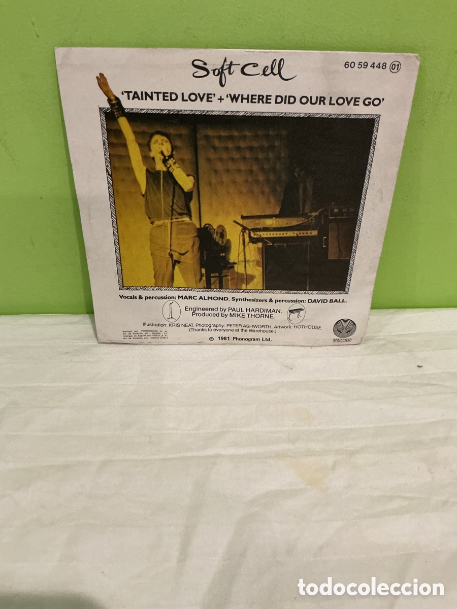 Discos de vinilo: SOFT CELL &ndash; TAINTED LOVE &ndash; SINGLE 1981 - Foto 6